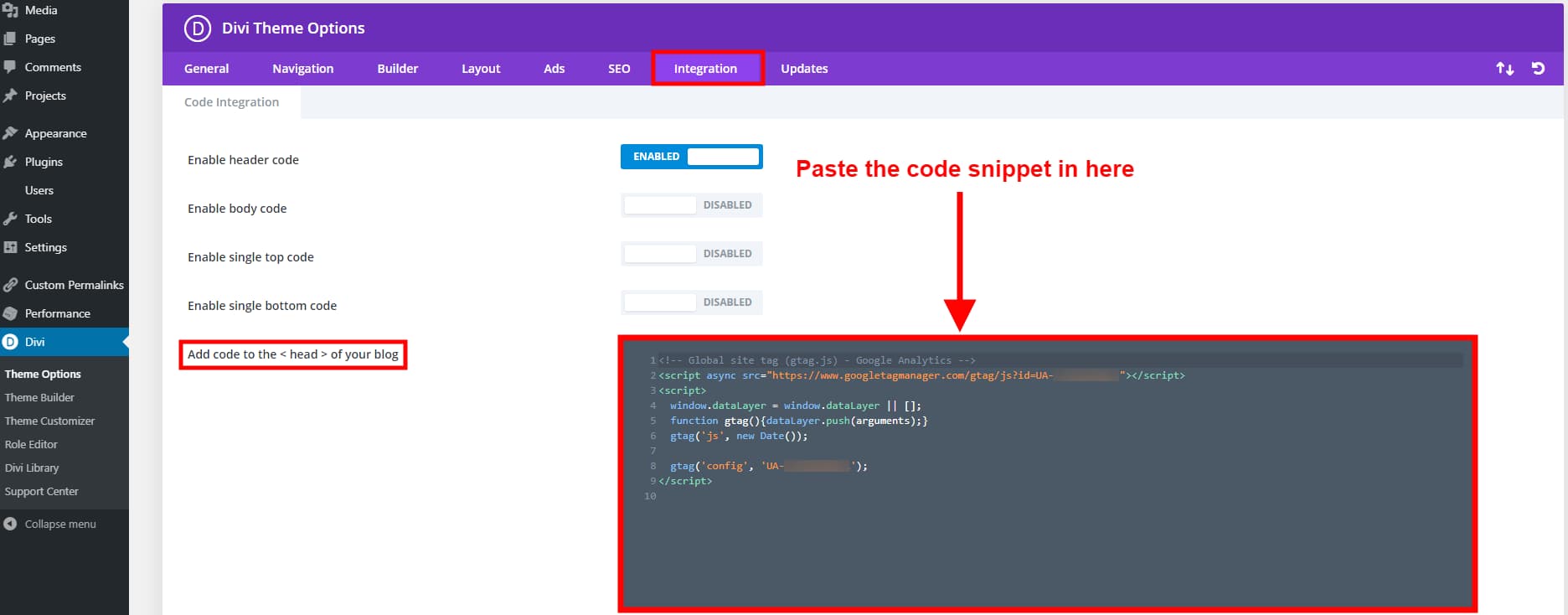 Add the Attributer code to your Wordpress website | Attributer