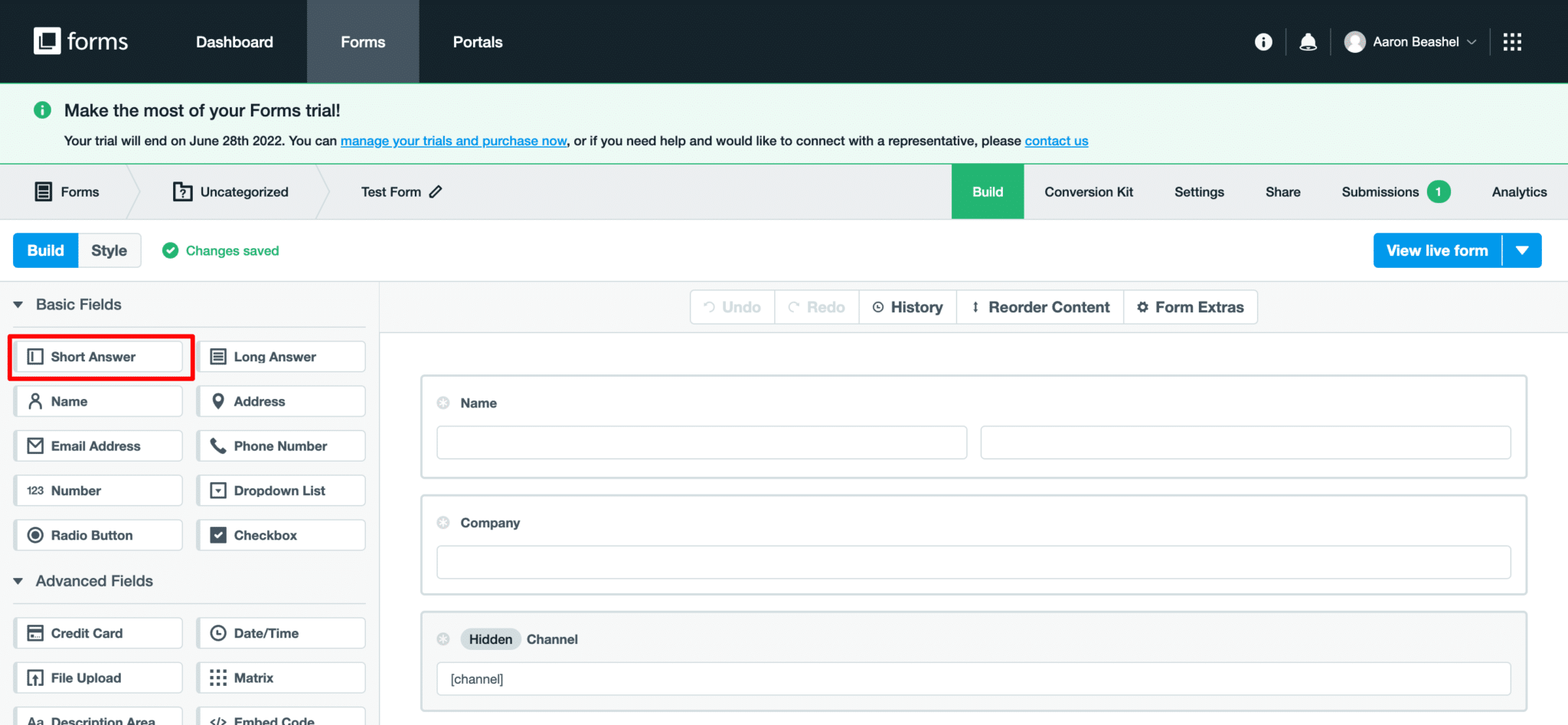 Add hidden fields to Formstack forms Attributer
